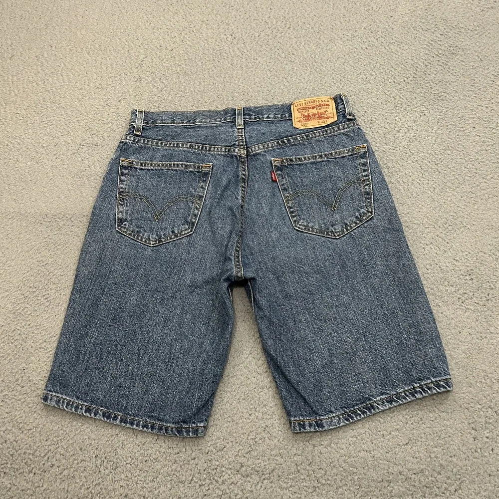 Levis Shorts Mens 33 Blue Denim 505 Regular Straight Bermuda 10